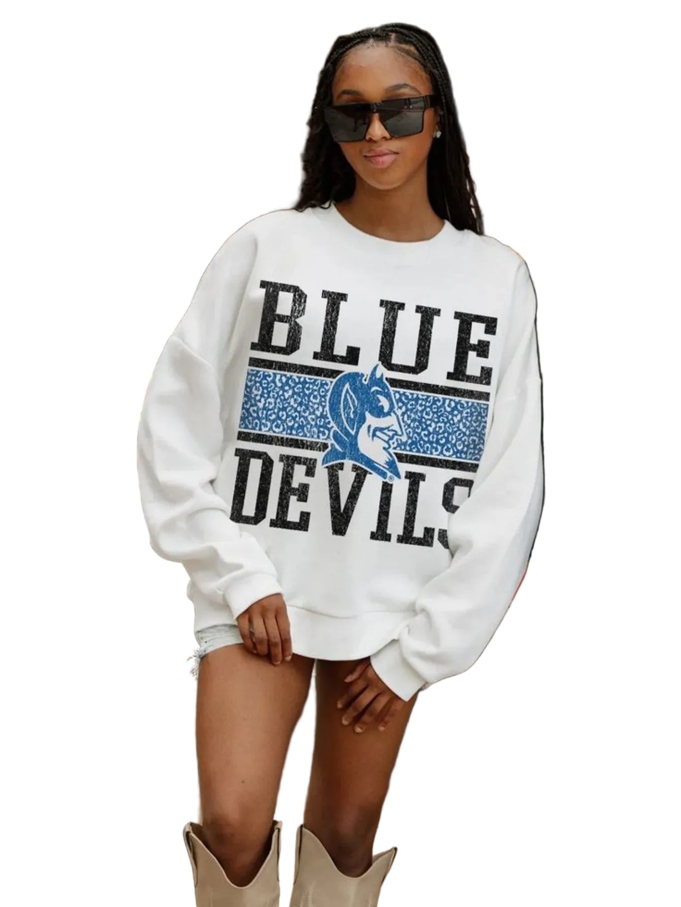 Women's Oversized Typography Graphic Crew Neck Sweatshirt for Contemporary Casual Streetwear Style
