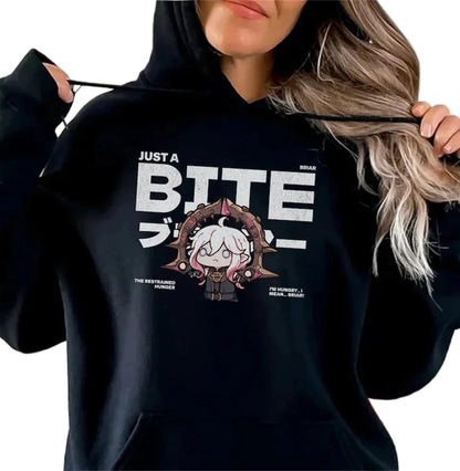 Oversized Graphic Fleece Hoodie with Contemporary Gaming-Inspired Artwork