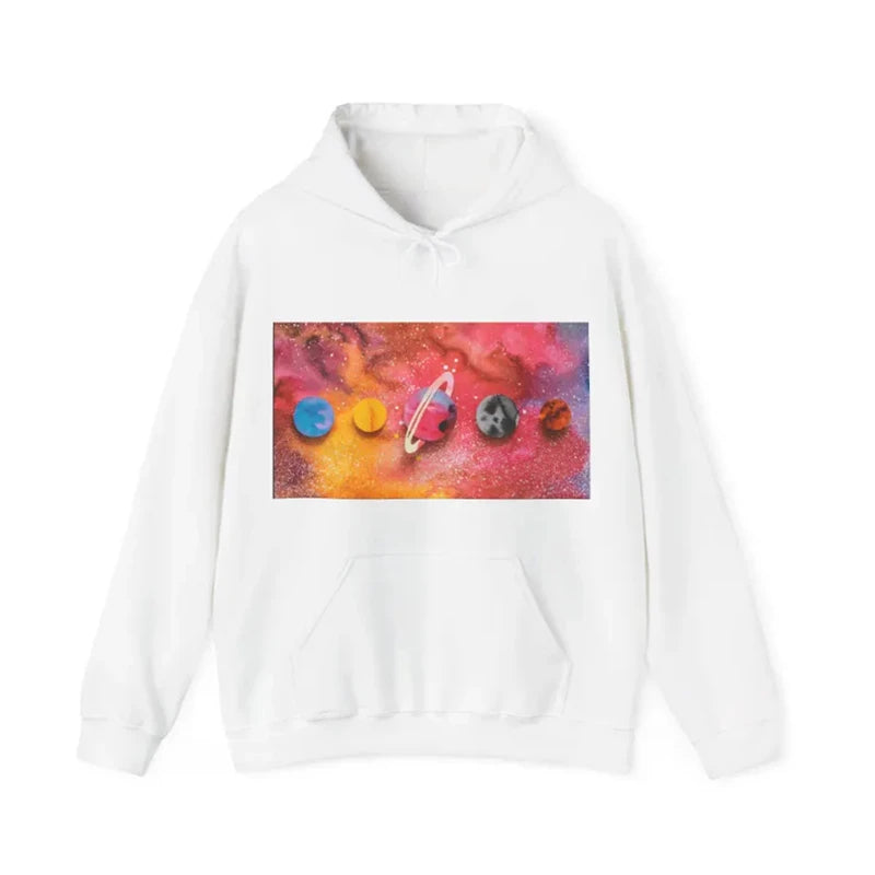 Women's Relaxed Graphic Hooded Sweatshirt for Contemporary Casual Streetwear Everyday Style