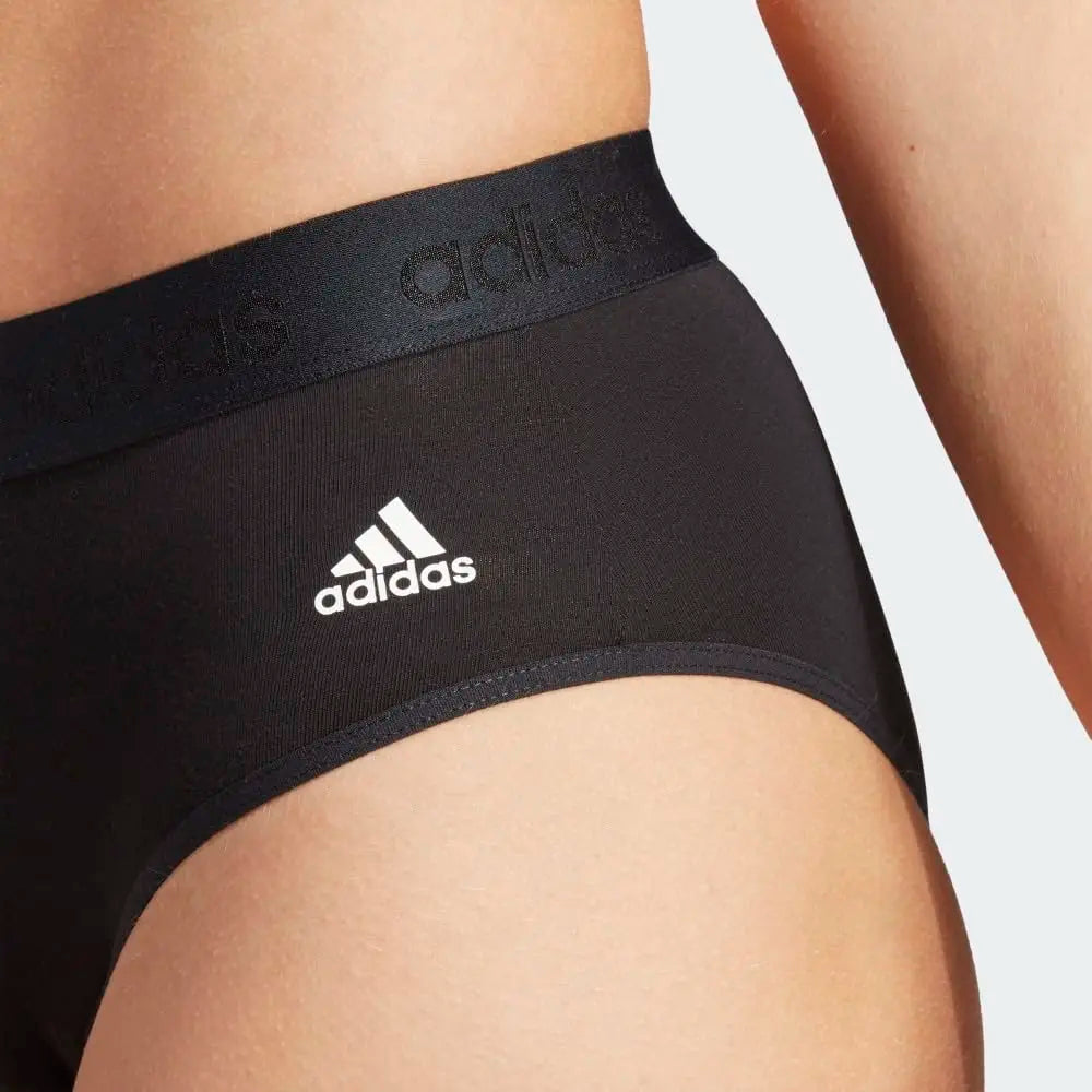 Women’s 2-Piece Cotton Bikini Panties Set with Contrast Waistbands and Classic Full-Coverage Silhouette