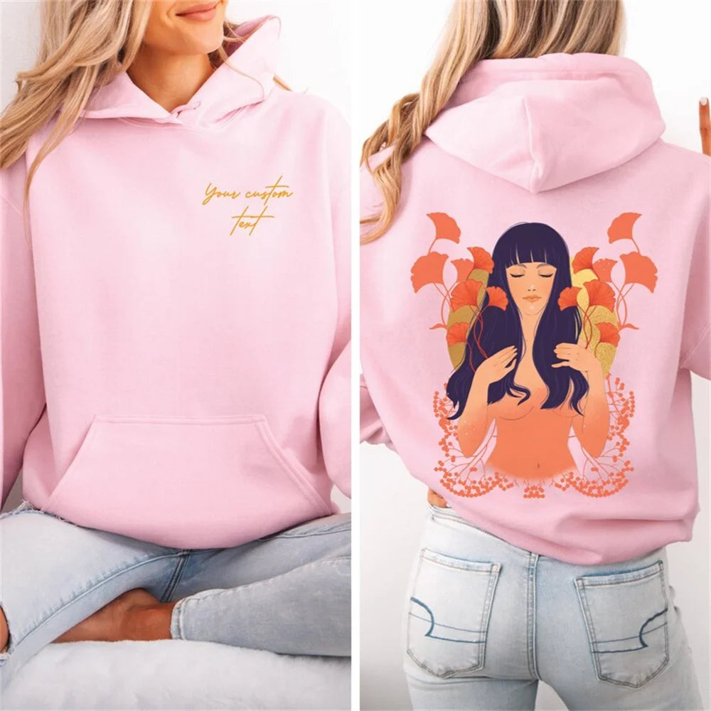 Oversized Artistic Graphic Hoodie with Relaxed Casual Streetwear Style