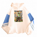 Anime Graphic Oversized Hoodie With Retro Manga Streetwear Art Design