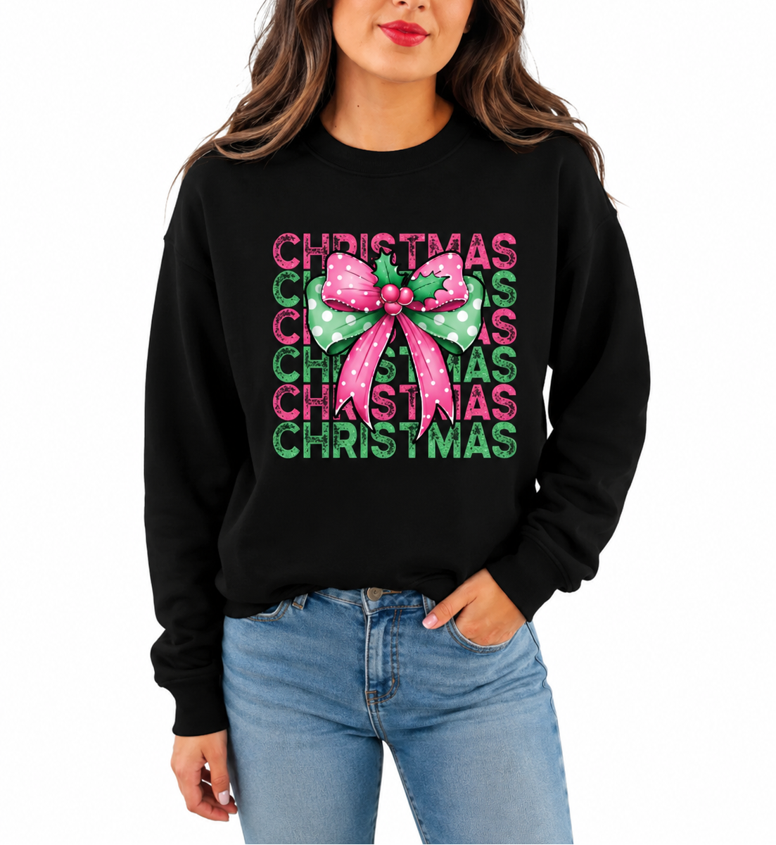 Festive Graphic Hooded Sweatshirt with Relaxed Everyday Winter Style