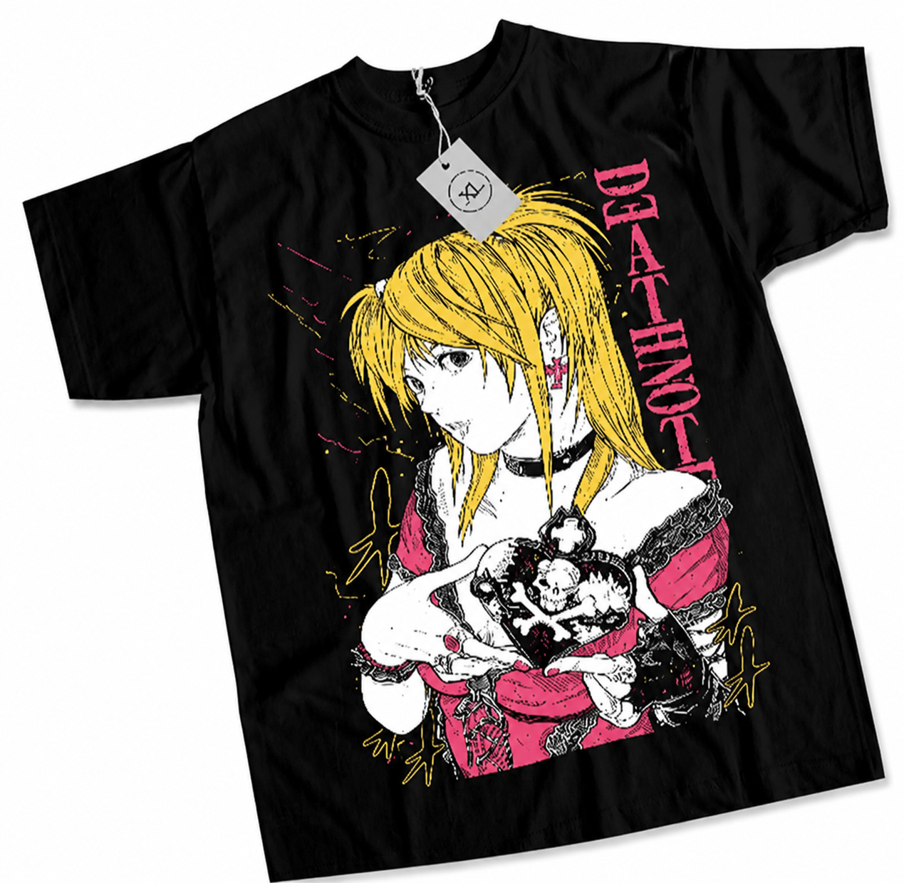 Vintage Manga Streetwear Tee with Dark Illustrated Character Artwork
