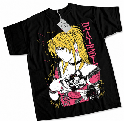 Vintage Manga Streetwear Tee with Dark Illustrated Character Artwork