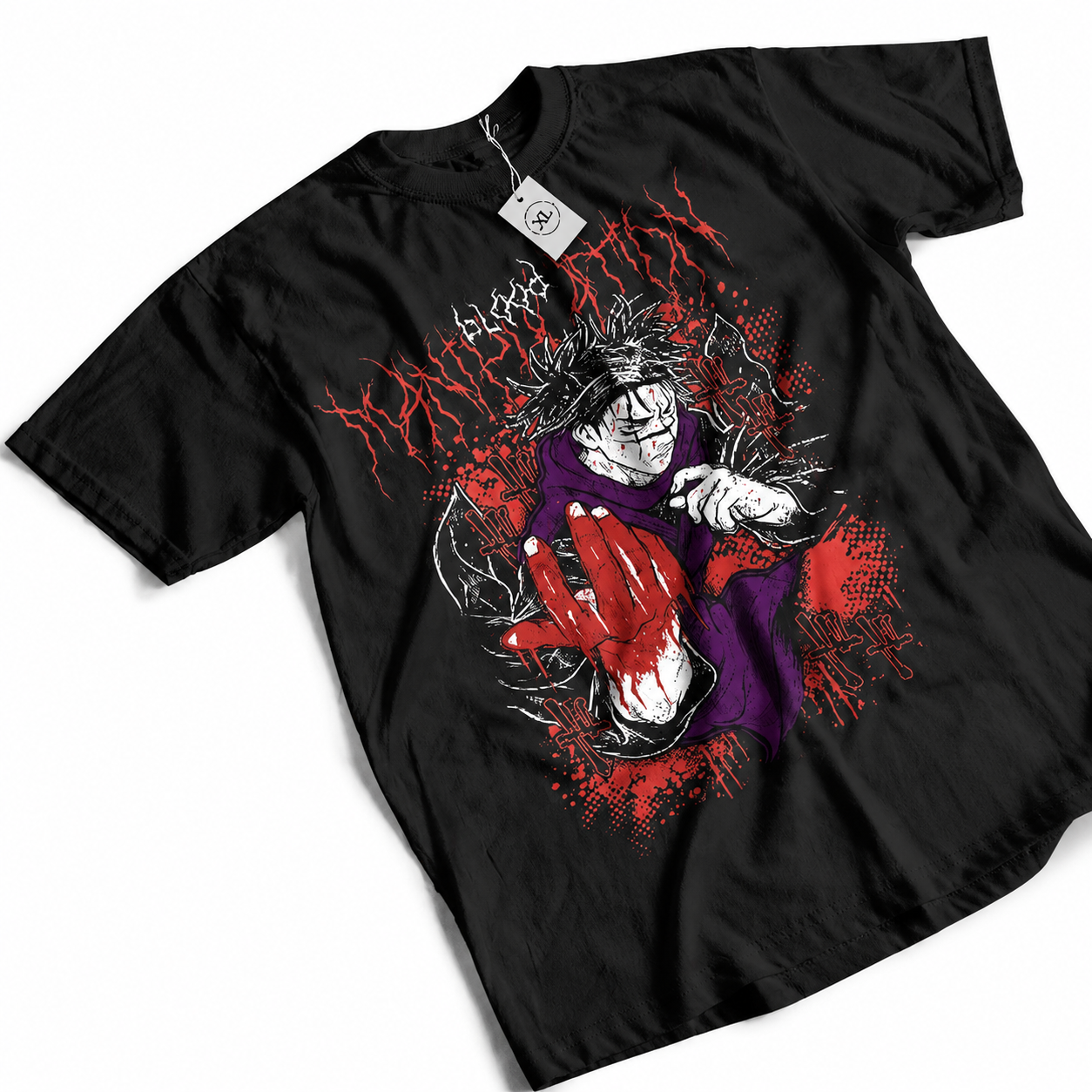 Dark Fantasy Anime Goth Streetwear Oversized Graphic Cotton T-Shirt