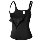 Zip-Front Neoprene Workout Tank and Waist Cincher