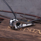Mini Raven Skull Pendant Necklace for Gothic Alternative Style