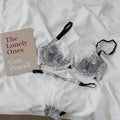 Delicate Eyelash Lace Ultra-Thin Unlined Bra and Panty Set