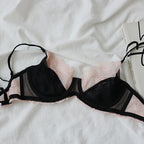 Delicate Eyelash Lace Ultra-Thin Unlined Bra and Panty Set