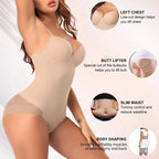Structured Underwire Shaping Bodysuit with Adjustable Spaghetti Straps
