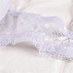 Deep Crimson Floral Lace Push-Up Bra and Coordinated Panty Set