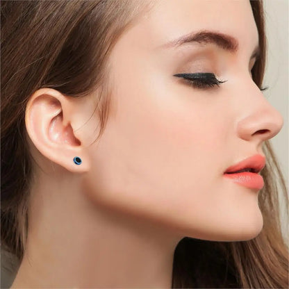 Minimalist Round Faux Plug Stud Earrings for Alternative Streetwear Statement Styling