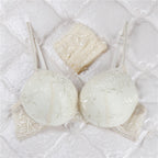 Deep Crimson Floral Lace Push-Up Bra and Coordinated Panty Set