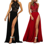 Lace Panel Gothic Evening Dress with Elegant Alternative Glam Style