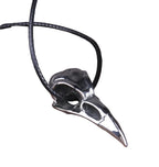 Mini Raven Skull Pendant Necklace for Gothic Alternative Style