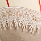 Embroidered Overbust Corset with Structured Boning and Lace-Up Back Detail