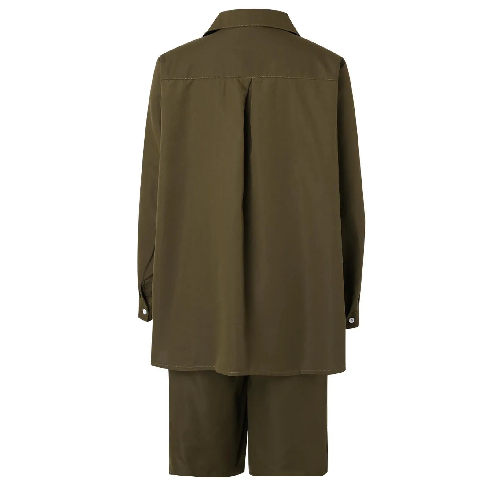 Women's Zip Front Cardigan and Shorts Co-Ord Set Relaxed Summer Outfit