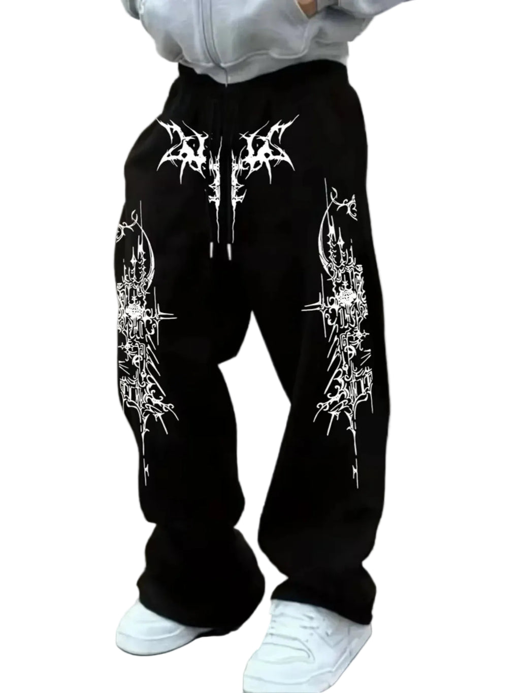 Men's Loose Fit Casual Knit Sweatpants with Relaxed Straight Leg Everyday Streetwear Style