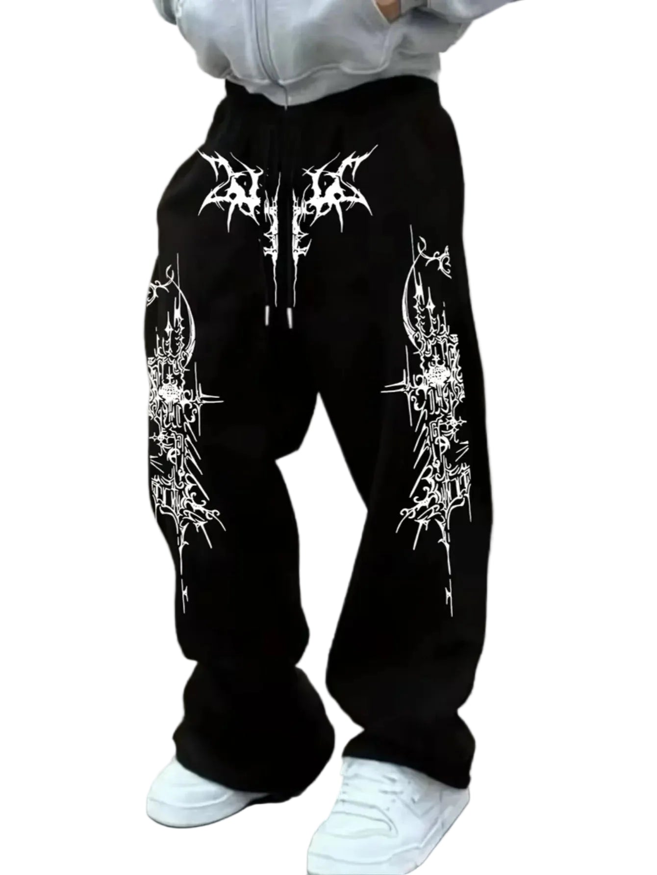 Men's Loose Fit Casual Knit Sweatpants with Relaxed Straight Leg Everyday Streetwear Style