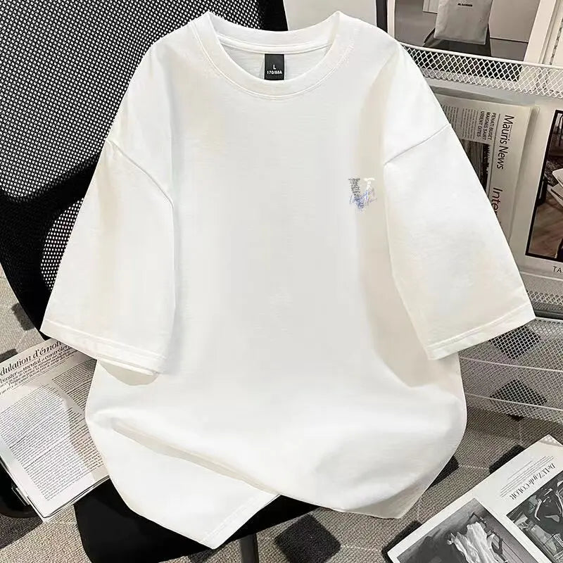 Oversized Typography Graphic T-Shirt with Modern Y2K Streetwear Aesthetic