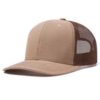 Breathable Mesh Trucker Cap Adjustable Curved Brim Casual Outdoor Streetwear Hat