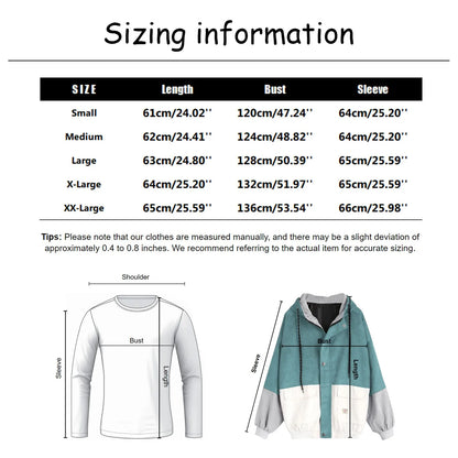 Women's Color Block Hooded Jacket Relaxed Casual Streetwear Lightweight Everyday Outerwear
