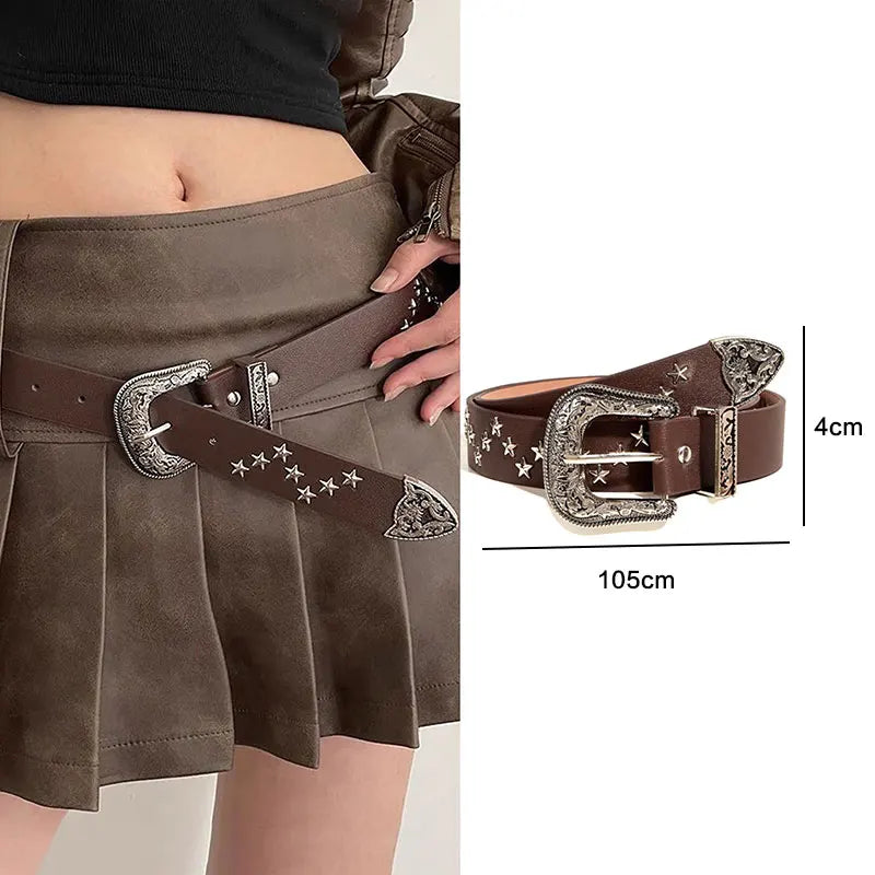 Studded Bullet Detail Belt for Gothic, Punk and Alternative Fashion