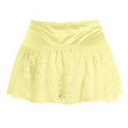 High Waist Satin Pleated Ultra Mini Skirt with Layered Y2K Styling