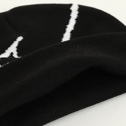 Spider Web Pattern Knit Beanie for Contemporary Streetwear Casual Everyday Fashion and Comfort