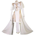 Women's Halter Cutout Dress Set with Veil, Chain Details and Coordinated Accessories