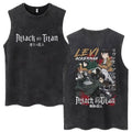 Japanese Streetwear Graphic Sleeveless Tank Top with Dynamic Manga Illustration Artwork Design