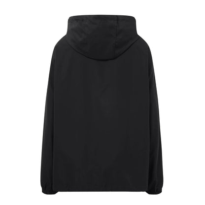 Women's Oversized Hooded Sweatshirt with Zip Detail for Relaxed Modern Streetwear Fashion