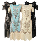 Elegant Gothic Fringe Dress with Anime-Inspired Vintage Party Styling