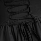 Flowing Asymmetrical Gothic Tunic Dress With Alternative Streetwear Fashion Influence