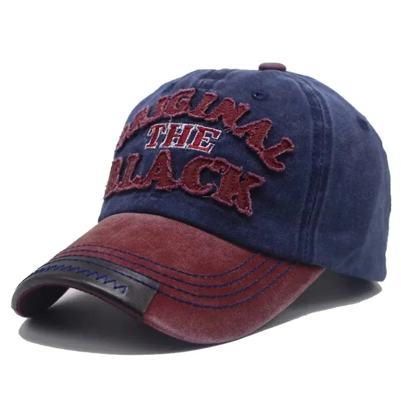 Unisex Vintage Washed Baseball Cap with Embroidered Detail for Everyday Casual Streetwear Style