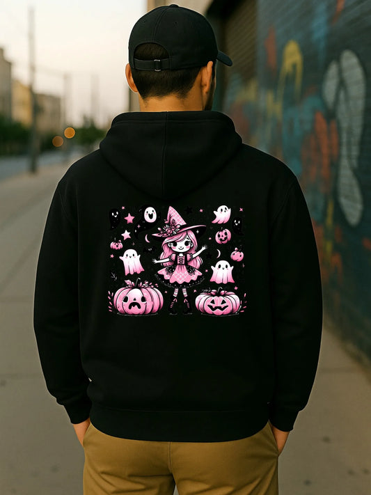 Kawaii Anime Streetwear Hoodie with Manga Art Oversized Casual Pullover Style