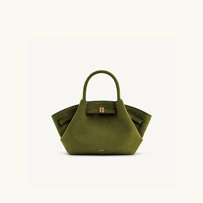 Structured Dumpling Tote Bag with Top Handle Large Capacity Design