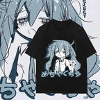 Kawaii Anime Casual Oversized Graphic Streetwear Fashion Tee