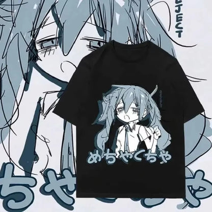 Kawaii Anime Casual Oversized Graphic Streetwear Fashion Tee