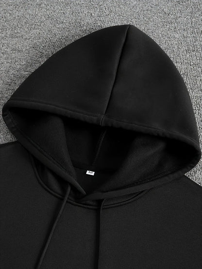 Minimalist Anime Goth Symbol Hoodie With Oversized Streetwear Aesthetic