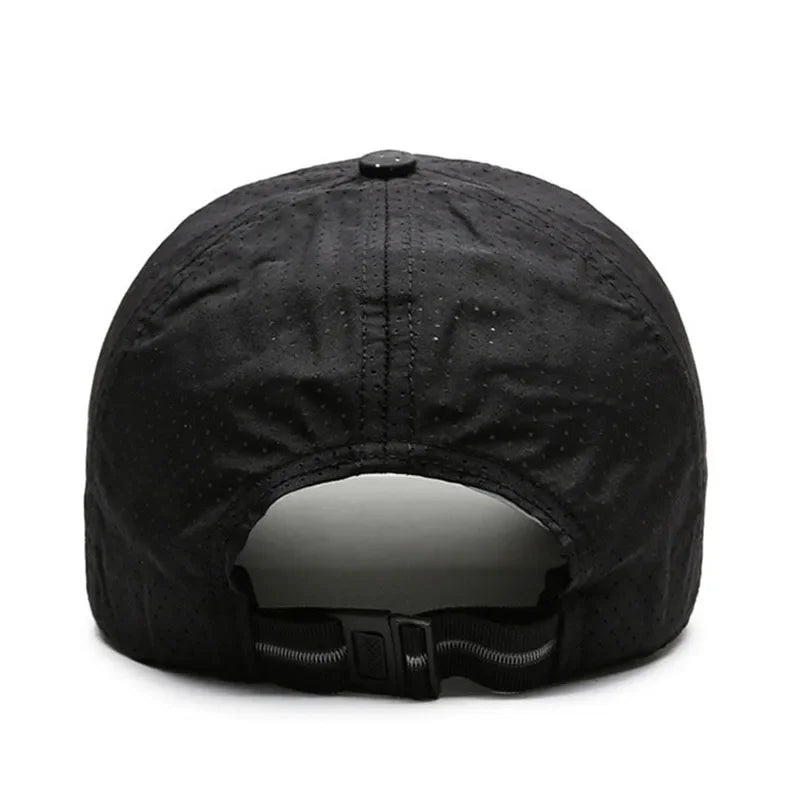 Unisex Quick Dry Mesh Baseball Cap with Adjustable Fit for Outdoor Sports and Travel