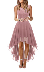 Layered Handkerchief Hem Feminine Alternative Midi Dress