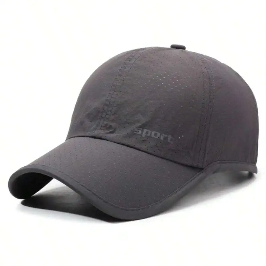 Men's Quick Dry Breathable Baseball Cap with Adjustable Fit for Outdoor Everyday Summer Wear