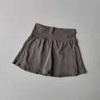 High Waist Performance Tennis Skort with Built-In Shorts and Pleats