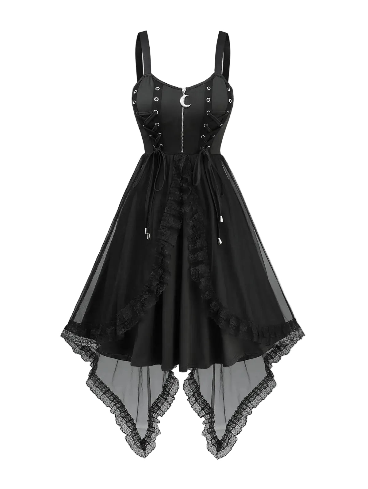 Dark Coquette Corset Mini Dress with Alternative Gothic Streetwear Style