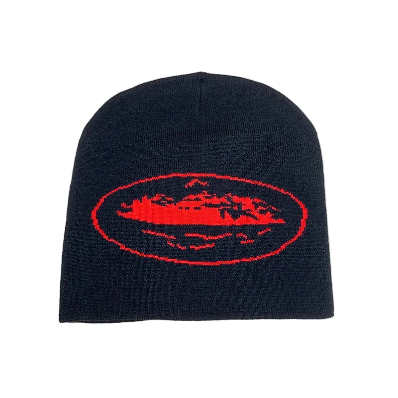 Minimalist Graphic Acrylic Knit Beanie for Contemporary Streetwear Casual Winter Everyday Fashion Style