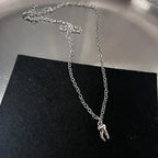 Y2K Charm Pendant Necklace Set Gothic Grunge Alternative Statement Jewelry