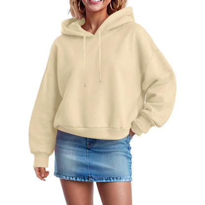 Women's Oversized Pullover Hoodie with Side Zip Detail Relaxed Streetwear Everyday Sweatshirt