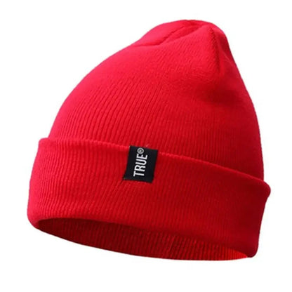 Minimalist Solid Knit Beanie with Stretch Blend Fabric for Everyday Streetwear Casual Style